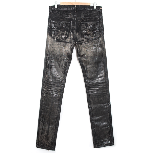 Dior Homme A/W 03' Luster Waxed Clawmark jeans (31), Men's Fashion ...