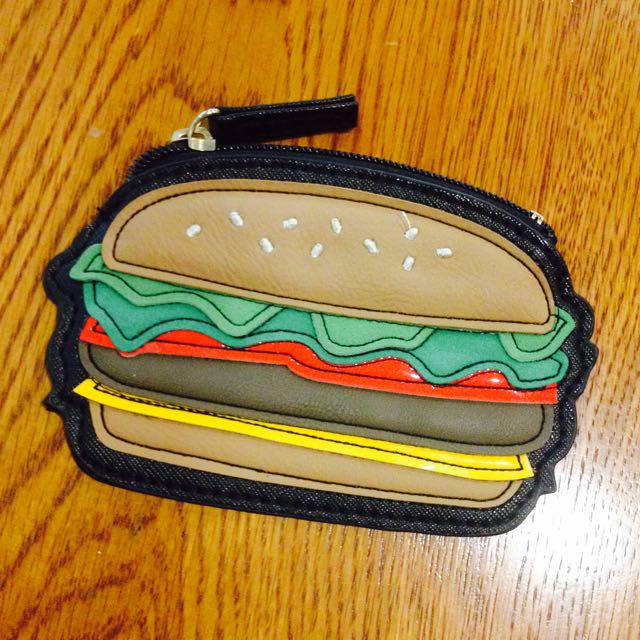 Pending New Look Hamburger Coin Purse/pouch, Women's Fashion, Bags