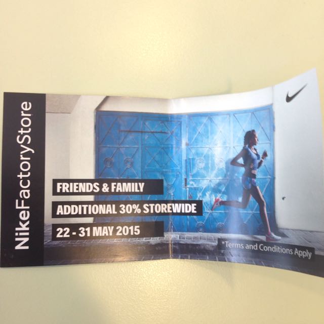 Friends and sales family coupon nike