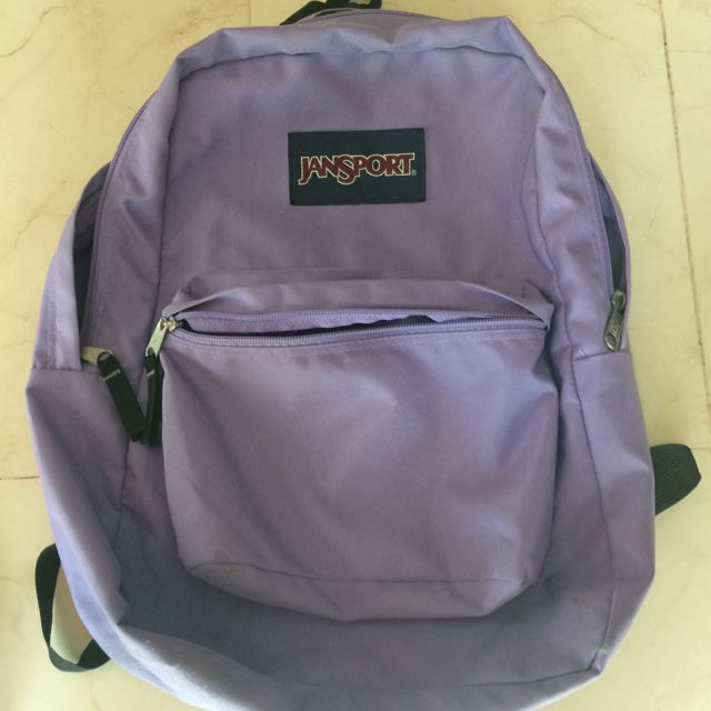 light purple jansport backpack