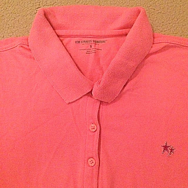 Levi Strauss Signature Polo Shirt pink Women s Fashion Tops Shirts on Carousell