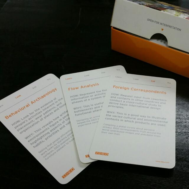 IDEO Method Cards Hobbies Toys Memorabilia Collectibles