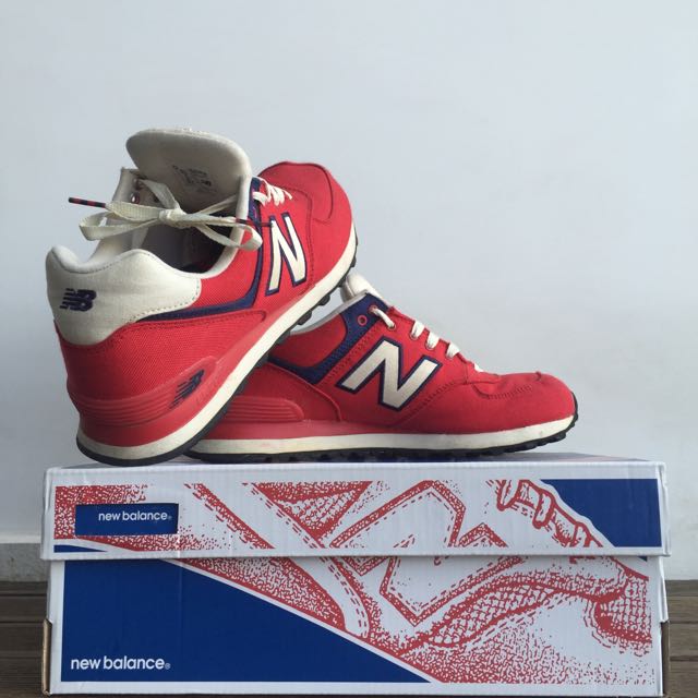 new balance 574 rugby red