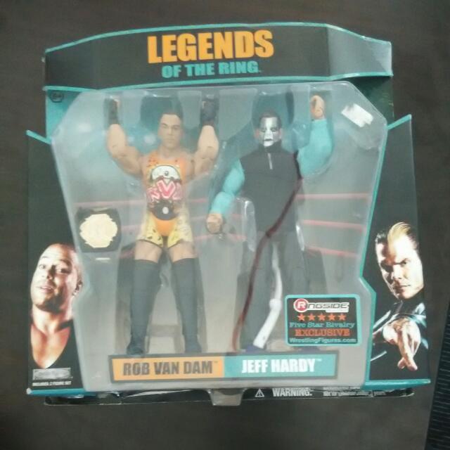 Rob Van Dam Jeff Hardy Legends Of The Ring Toys Games Bricks