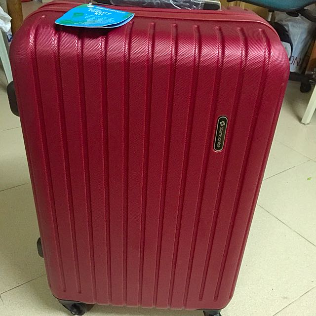 samsonite red luggage