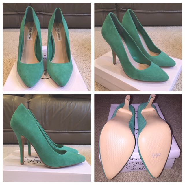 Steve Madden Intrude Teal Pumps Size 8 Women s Fashion on Carousell