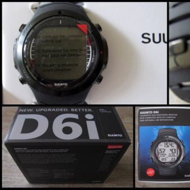 Suunto D6i All Black Elastomer Dive Computer