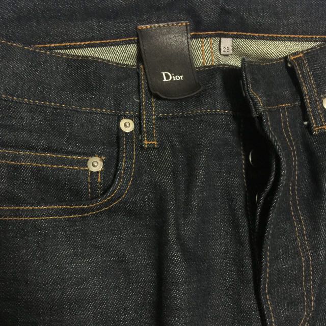 dior raw denim