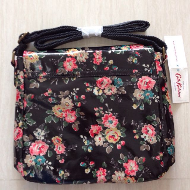 BN Authentic Cath Kidston Kingswood Rose Mini Satchel Charcoal Luxury Bags Wallets on Carousell