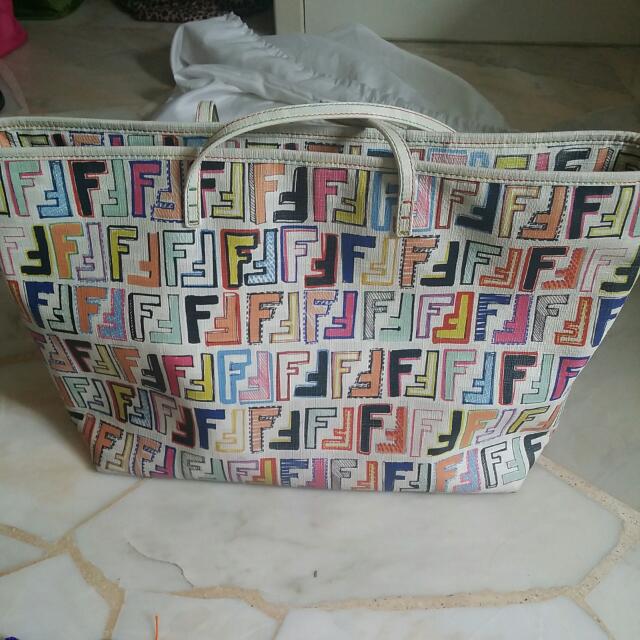 Roll bag tote Fendi Multicolour in Plastic - 31572784