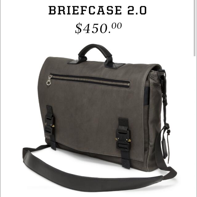Killspencer Briefcase 2.0 Charcoal Grey New. Retail 450 US Dollar Selling For Just 380 SGD Luxury on Carousell