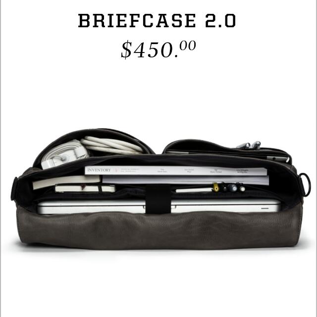 Killspencer Briefcase 2.0 Charcoal Grey New. Retail 450 US Dollar Selling For Just 380 SGD Luxury on Carousell