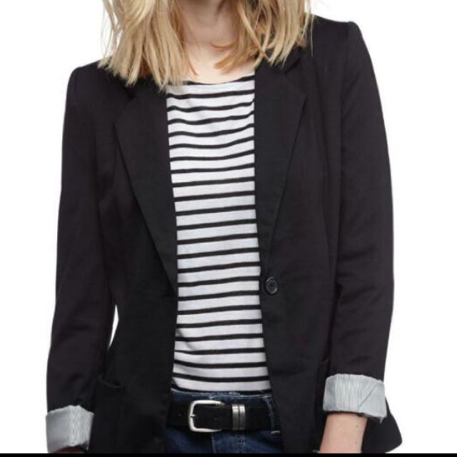 cotton on black blazer