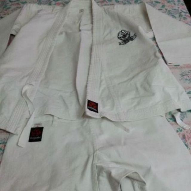 Hayashi Karate/judo Gi at less than50+Free knee/knuckle guard, Health