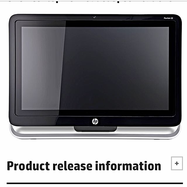 Hp Touch Screen All In One Computer Electronics On Carousell