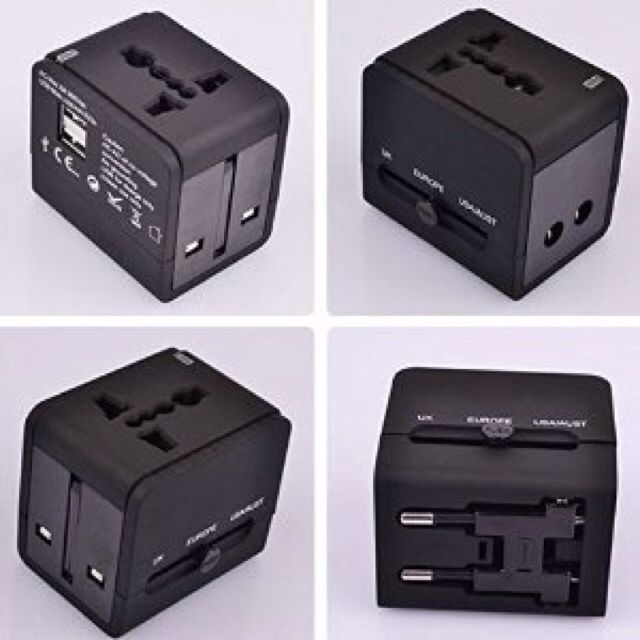 Multi Travel Adapter with USB Charger, Computers & Tech, Parts