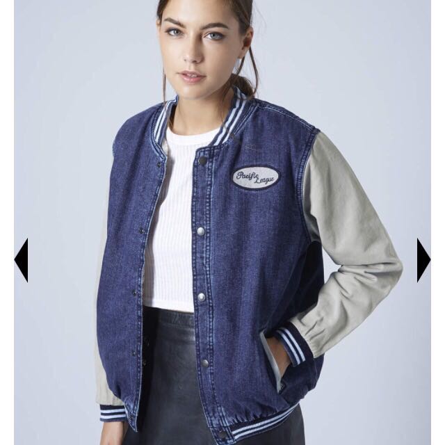 Topshop varsity jacket on sale