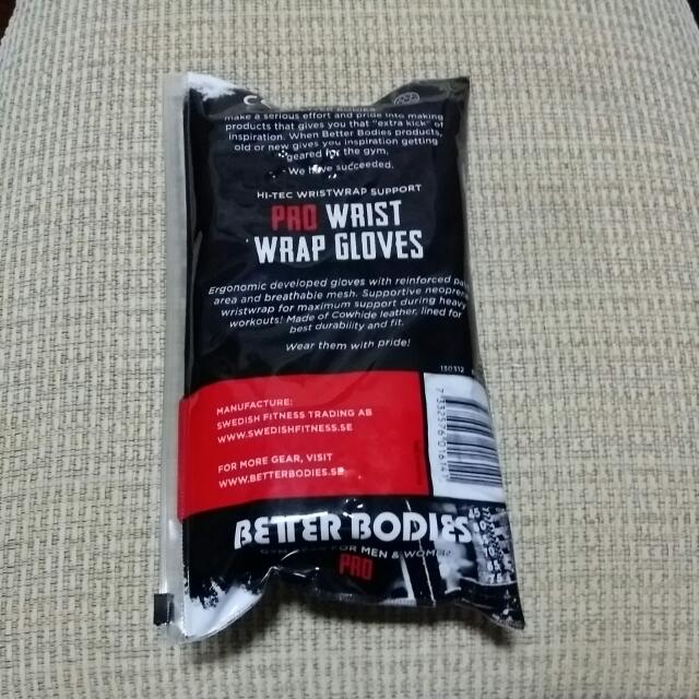 Better bodies pro wristwrap gloves sales