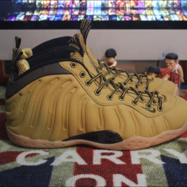 nike foamposite wheat