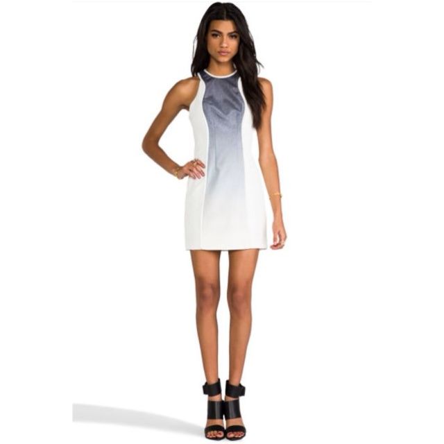 Cameo The Label Word Dress In Gradient/ Ivory, Women's Fashion, Dresses