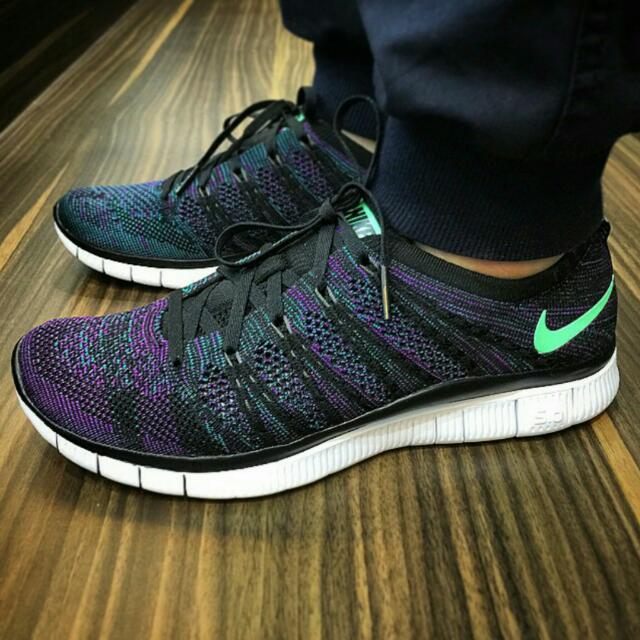 nike free flyknit nsw mens purple