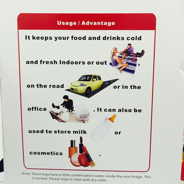 Stylux Red Mini Fridge, TV & Home Appliances, Kitchen Appliances