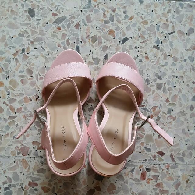 new look pink heels