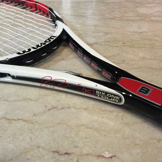 Wilson Tennis Racket K Factor Six One 90. Roger Federer Racket!, Sports ...