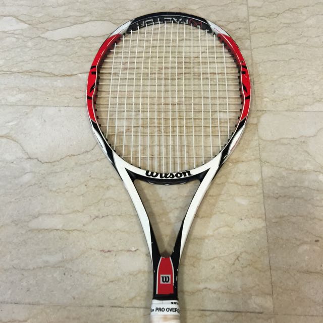 Wilson Tennis Racket K Factor Six One 90. Roger Federer Racket!, Sports ...