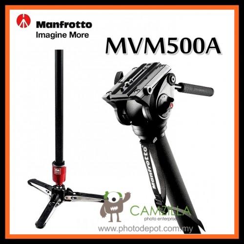Manfrotto MVM500A Aluminum Fluid Monopod with 500 Head Black