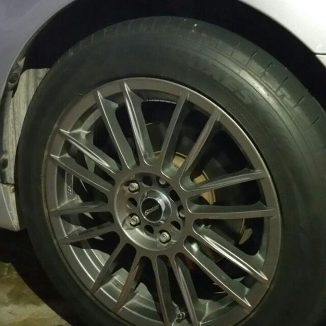 [Must Go]17" Spoon Sports CR93 Rims (Replica), Cars on Carousell