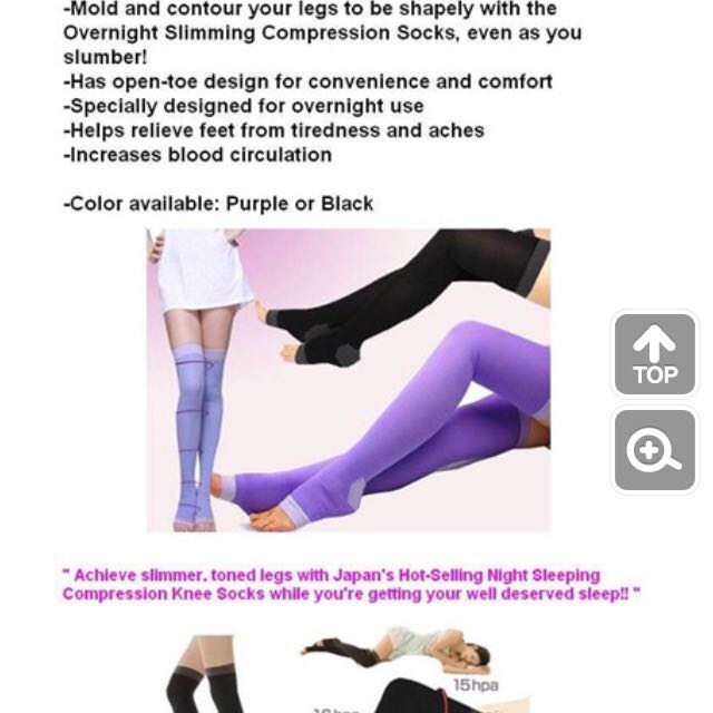 Brand New Japanese Sleeping Slimming Compression Socks
