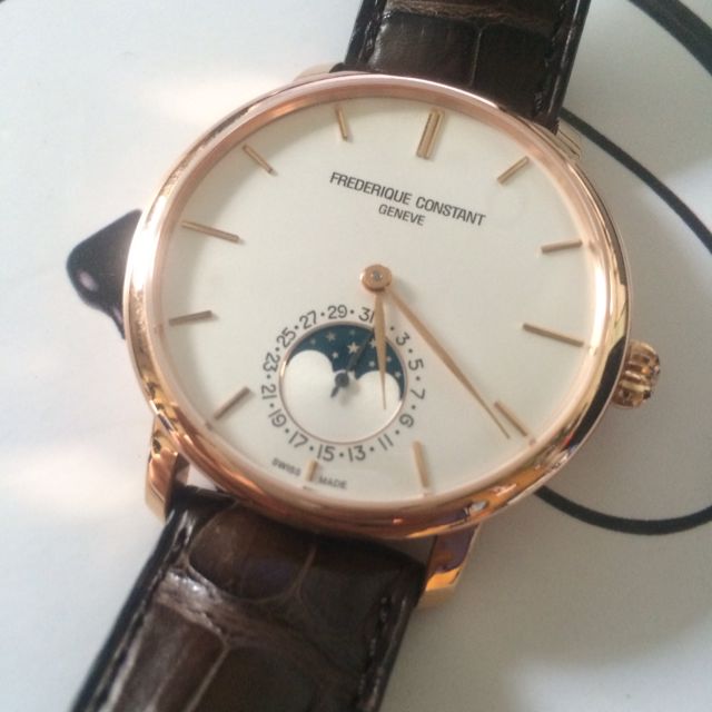 Frederique Constant Slimline Moonphase Rose Gold