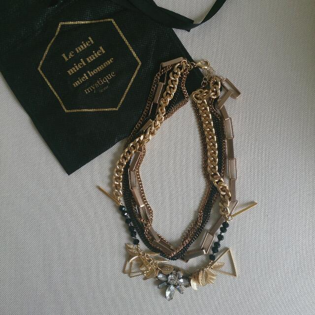Gold necklace made in korea online