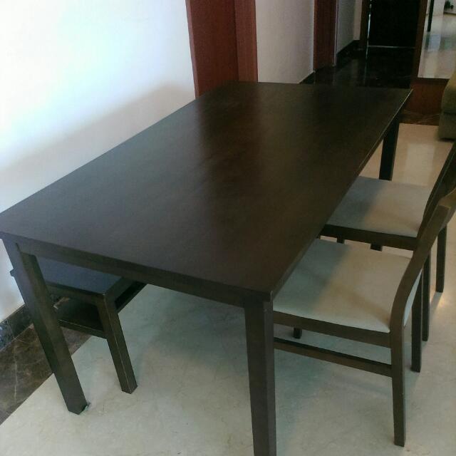 Reserved Muji 4 Piece Solid Ash Wood Dining Table And Chairs Reserved Muji 4 Piece Solid Ash Wood Dining Table And Chairs Furniture On Carou