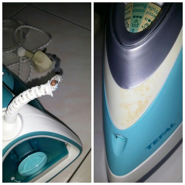 cara guna iron steam tefal