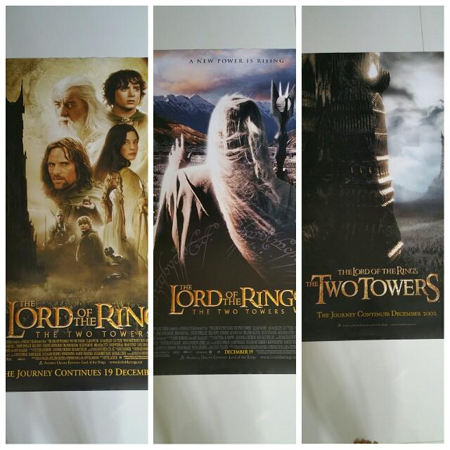 Lotr The Two Towers Original 1 Sheet Movie Posters Vintage Collectibles On Carousell