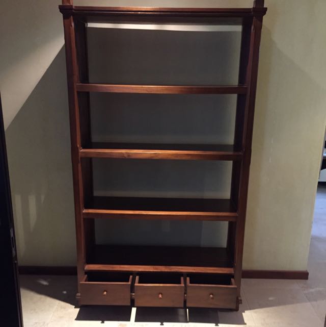 Solid Teak Wood Shelves, Furniture & Home Living, Furniture, Shelves