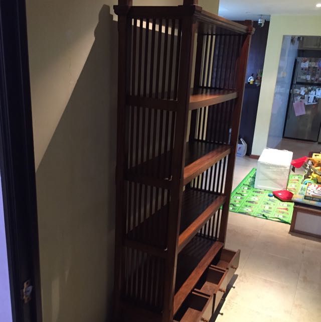 Solid Teak Wood Shelves, Furniture & Home Living, Furniture, Shelves