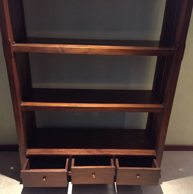 Solid Teak Wood Shelves, Furniture & Home Living, Furniture, Shelves