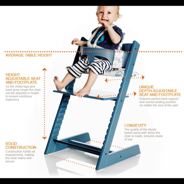 Stokke tripp best sale trapp height