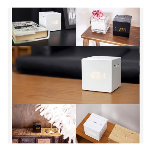 Sony ICFC1/W AM/FM Radio Alarm Clock White, Furniture & Home Living