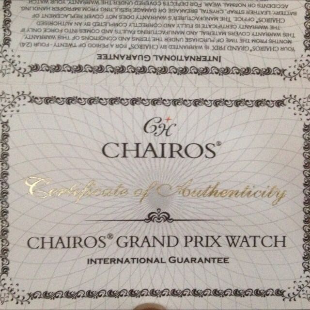 Chairos grand prix watch shop