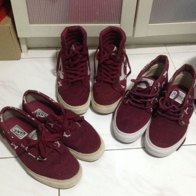 vans wtaps burgundy