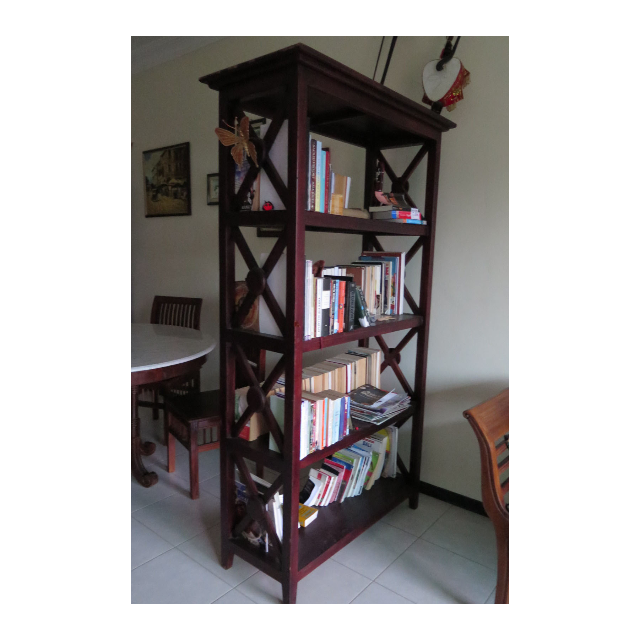 Antique Teak Bookshelf 2 meters high, Furniture & Home Living