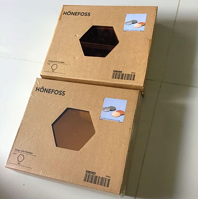 Bnib Ikea Honefoss Mirror X 2 Boxes Furniture On Carousell
