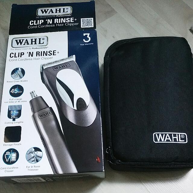 wahl clip and rinse