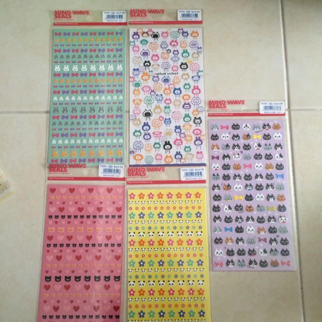 Japan Design Mind Wave Seals Stickers Women S Fashion On Carousell