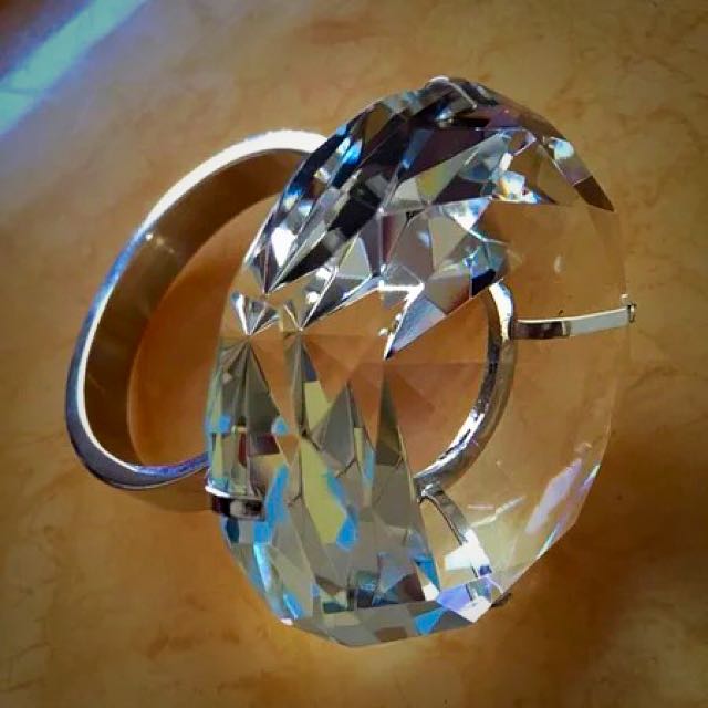 Giant plastic shop diamond ring