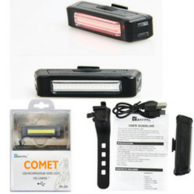 comet usb rechargeable headlight